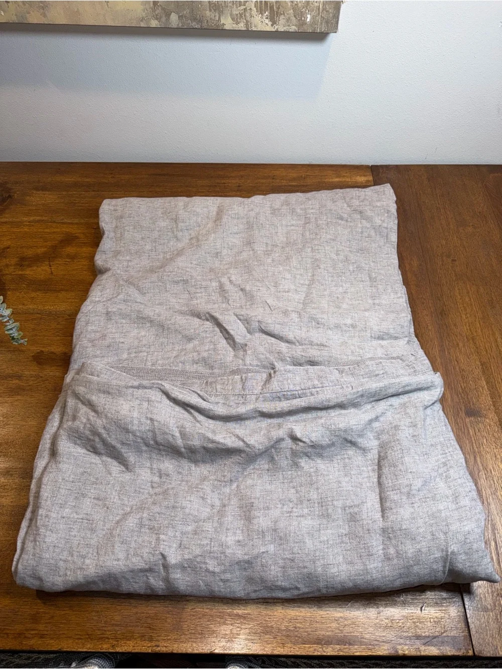 HOTEL COLLECTION FULL/QUEEN DUVET COVER 100% LINEN